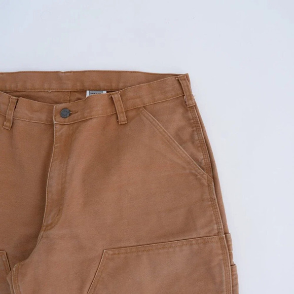 Dakota Tan Relaxed Fit Durable Thick Cotton Dungaree  Carpenter Style Pants - Picture 8 of 15